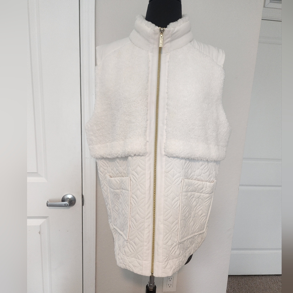 Lilly Pulitzer White Quilted Vest